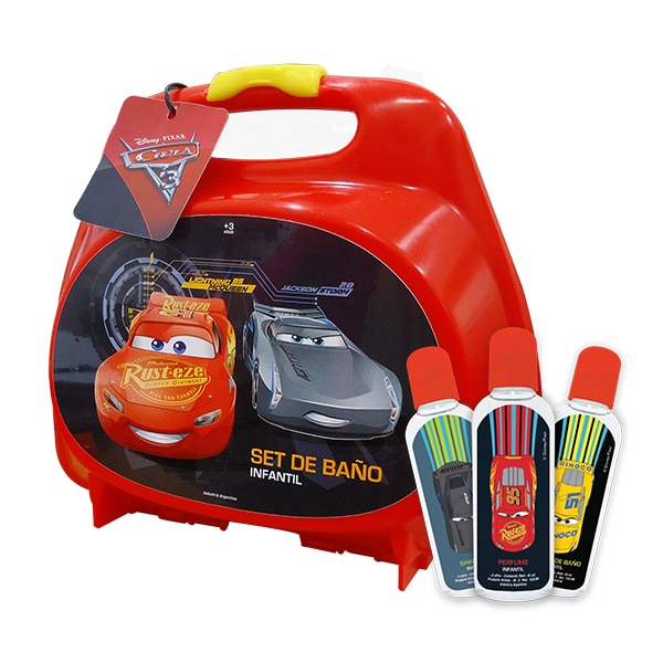 Valija Set de Baño Cars Perfume + Shampoo
