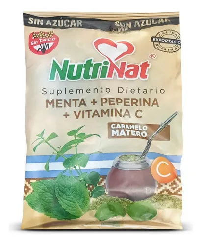 Caramelos Materos - Menta Peperina y Vit C 10 Unidades x50gr
