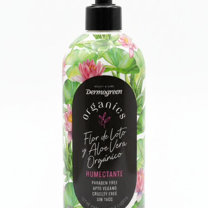 Crema Orgánica Flor de Loto Vegana x500ml