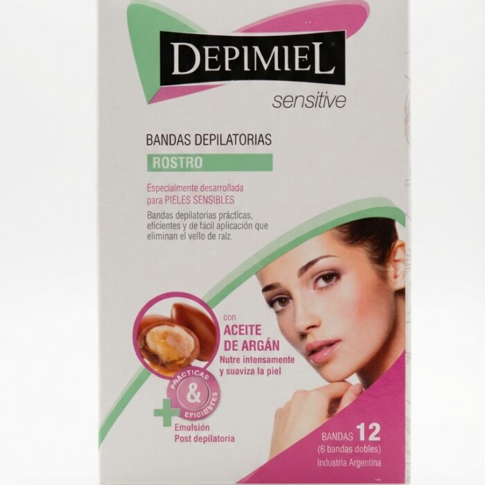 Banda Depilatoria Rostro Piel Sensible x12unidades