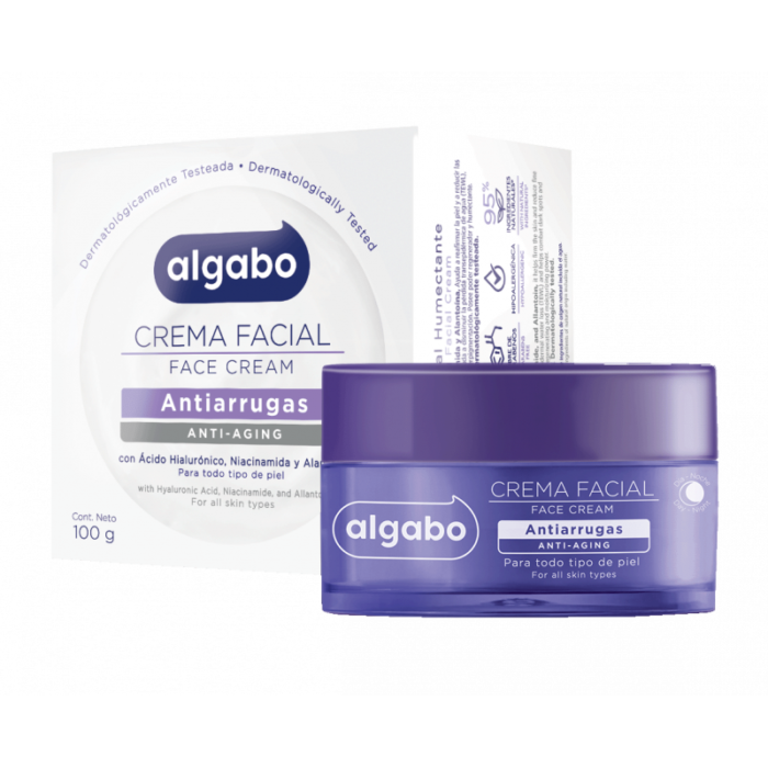 Crema Facial Anti Arruga/Humectante x100gr