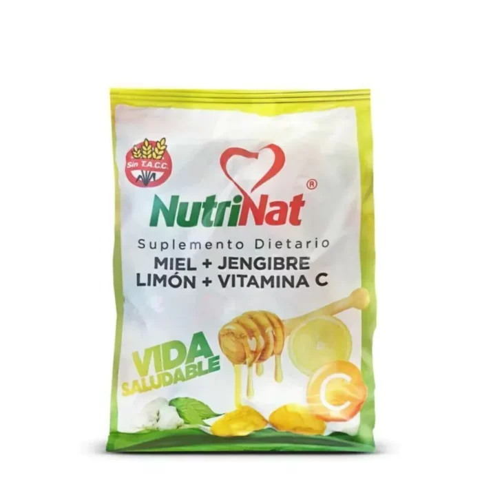 Caramelo Vida Saludable Limón+Jengibre+Vit C 10 Unidades x50gr