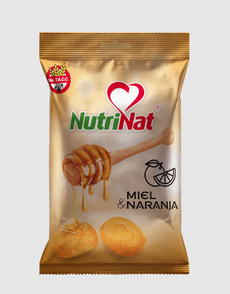 Caramelos Miel y Naranja 10 Unidades x50gr
