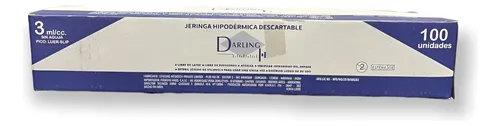 Jeringa Sin Aguja 3cc x100unidades
