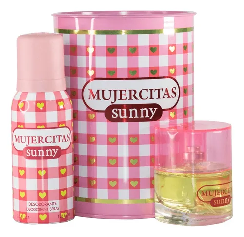 Lata de Perfume + Desodorante Mujercita Sunny 40ml / 102cc