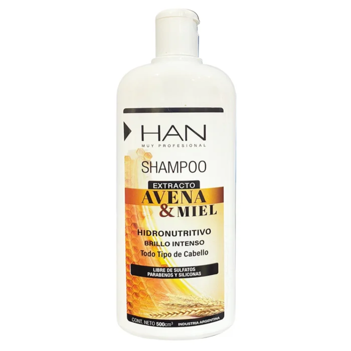 Shampoo Avena y Miel x500cc