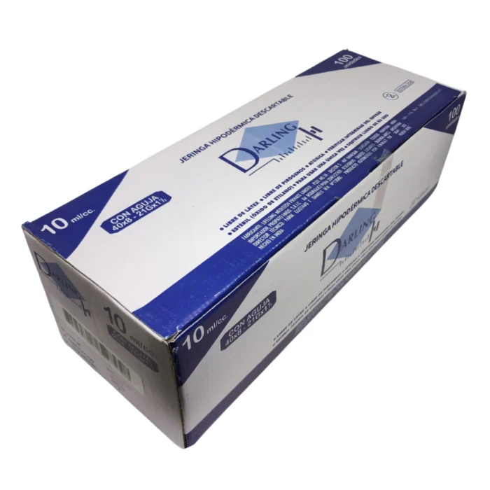 Jeringa con Aguja 10cc x100