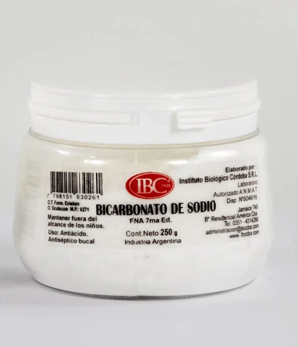 Bicarbonato de Sodio Pote x250cc