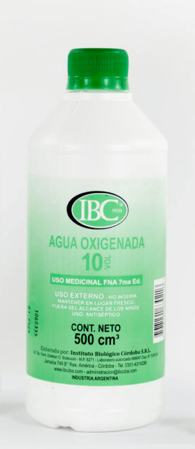 Agua Oxigenada 10 Vol. x500cc