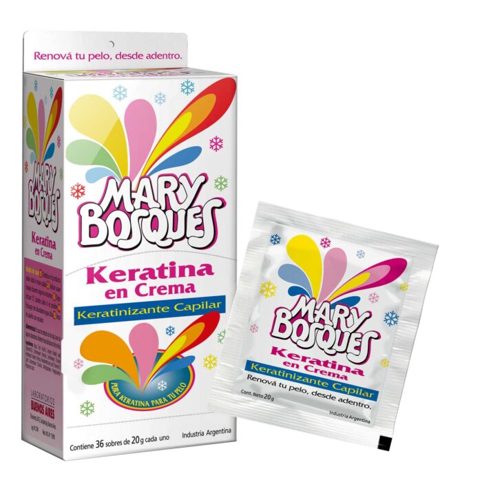 Exhibidor x36 Sobres Keratina en Crema