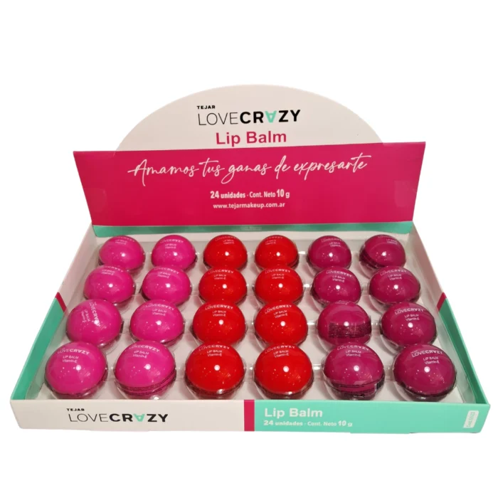 Bálsamo Tejar Love Crazy Exhibidor x24 unidades