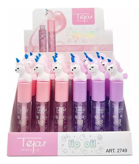 Lip Gloss Unicornio Tejar Exhibidor x24 unidades