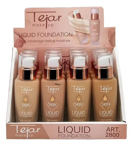 Base Líquida Skin Tejar 30ml Exhibidor x12 unidades