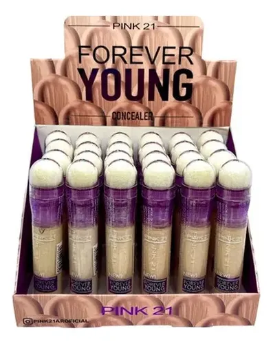 Corrector Pink 21 Forever Young Exhibidor x24 unidades