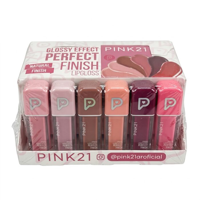Lip Gloss Perfect Finish Pink 21 Exhibidor x24 unidades