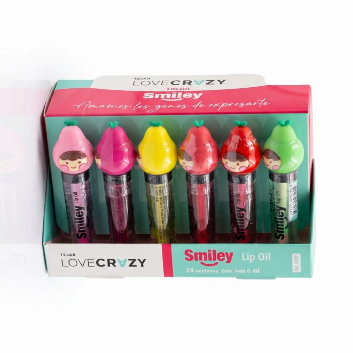 Lip Oil Smiley Tejar Exhibidor x24 Unidades