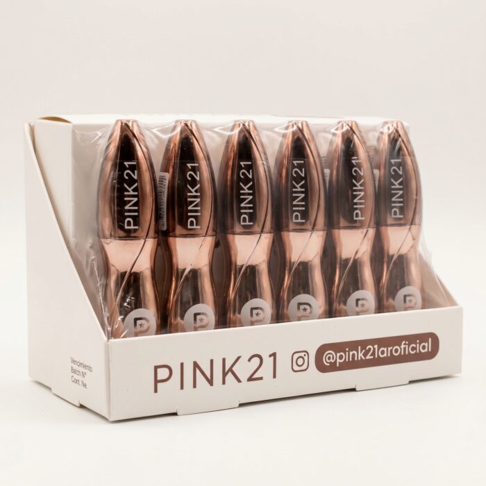 Máscara Pestaña Brown Pink 21 Exhibidor x24 unidades