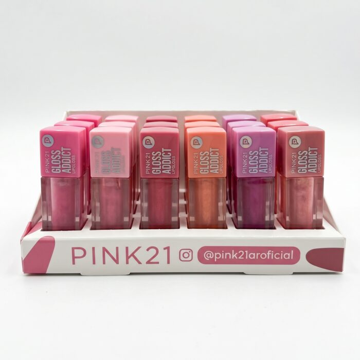 Lip Gloss Pink 21 Gloss Addict Exhibidor x24 unidades
