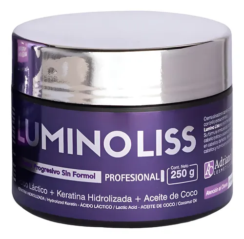 Alisado Progresivo Sin Formol Lumino Liss x250 gr