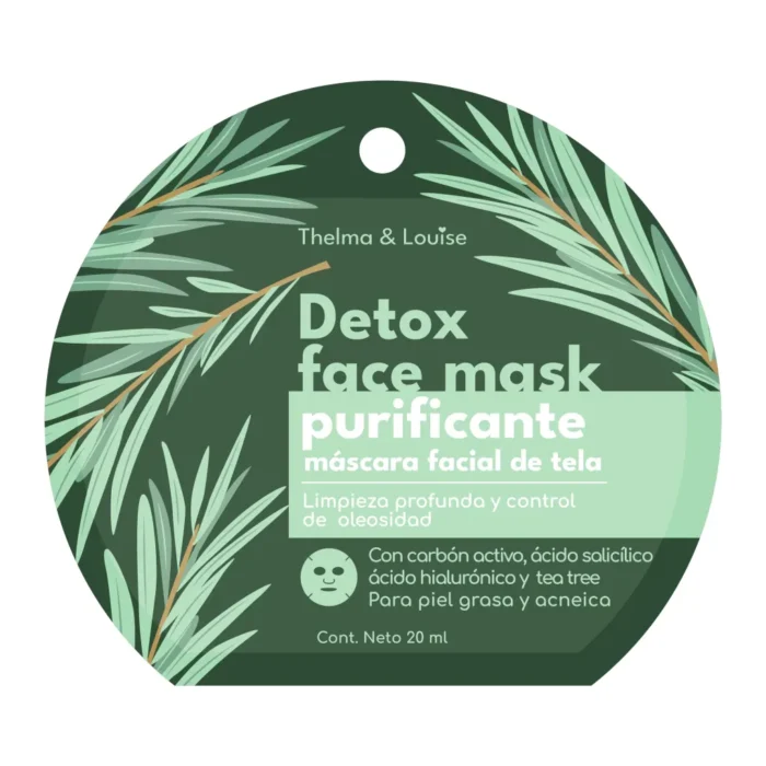Máscara Facial Detox con Carbón Activado x20ml TyL