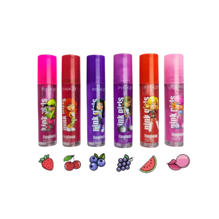 Lip Gloss Pink Girls Pink 21 Exhibidor x36