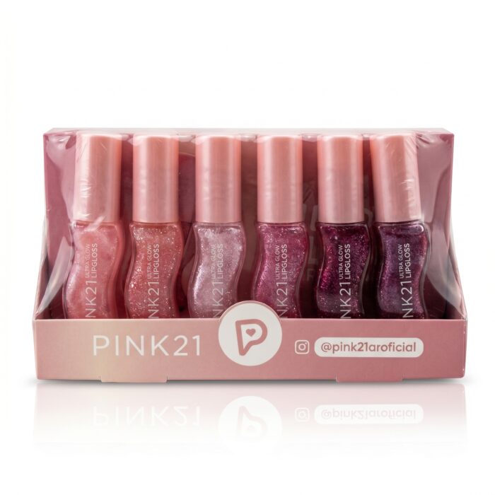 Lip Gloss Ultra Glow Pink 21 Exhibidor x24unidades