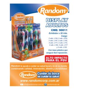 Exhibidor Random Adulto x30 cepillos