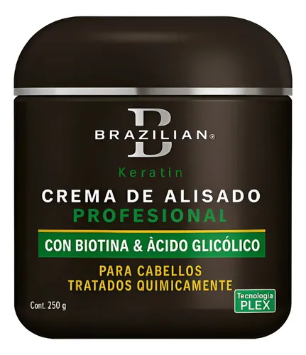 Alisado con Biotina y Acido Gliocolico Brazilian x 250gr